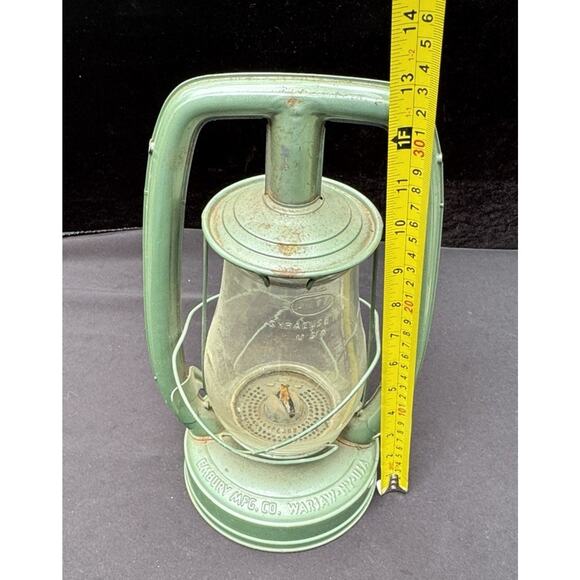 Vtg Embury Air Pilot No. 0 Lantern Lamp Star Bottom Universal 1928 Nice! - Picture 11 of 12